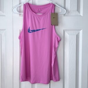 NWT Nike Dri-Fit Pink Training Tank Top S Sleeveless Yoga Gym Running Shirt